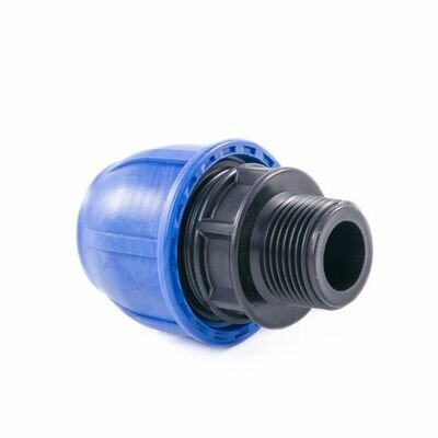 Муфта компрессионная PN16 d-20x3/4", наружная резьба RTP Фитинг сантехнический