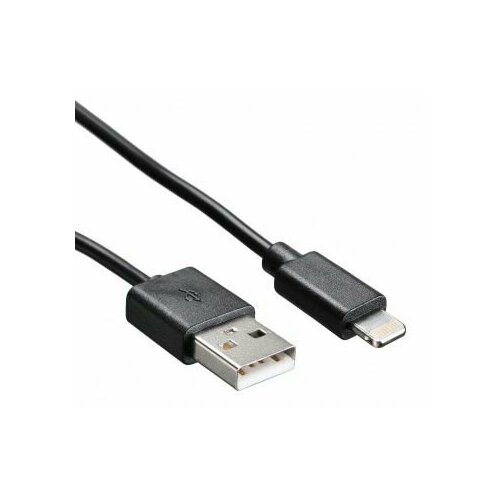 Кабель Buro USB (m)-Lightning (m) 1.2м черный кабель redline loop ут000016349 usb m lightning m 1 м черный