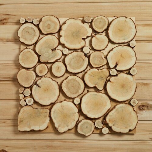 Панно из можжевельника 52х52 см Добропаровъ материал дерево 6540₽