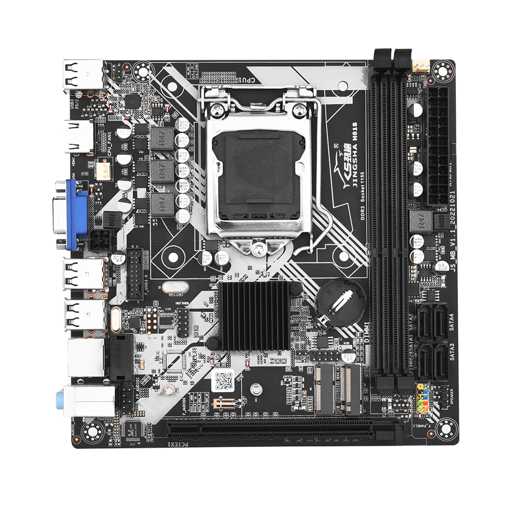 Материнская плата RX Mini ITX H61S DDR3 до 16 ГБ LGA1155 для Core i3/i5/i7