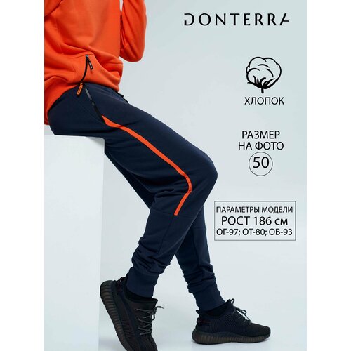 Брюки спортивные джоггеры DONTERRA, размер 48, серый брюки donterra размер 48 синий