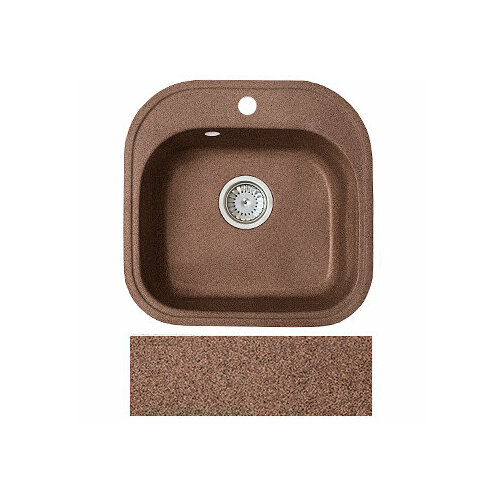 Мойка из искусственного камня FОSТО KM 48-49 (330 ореховая карамель)