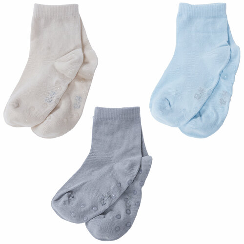 фото Носки rusocks 3 пары, размер 14-16, серый, бежевый