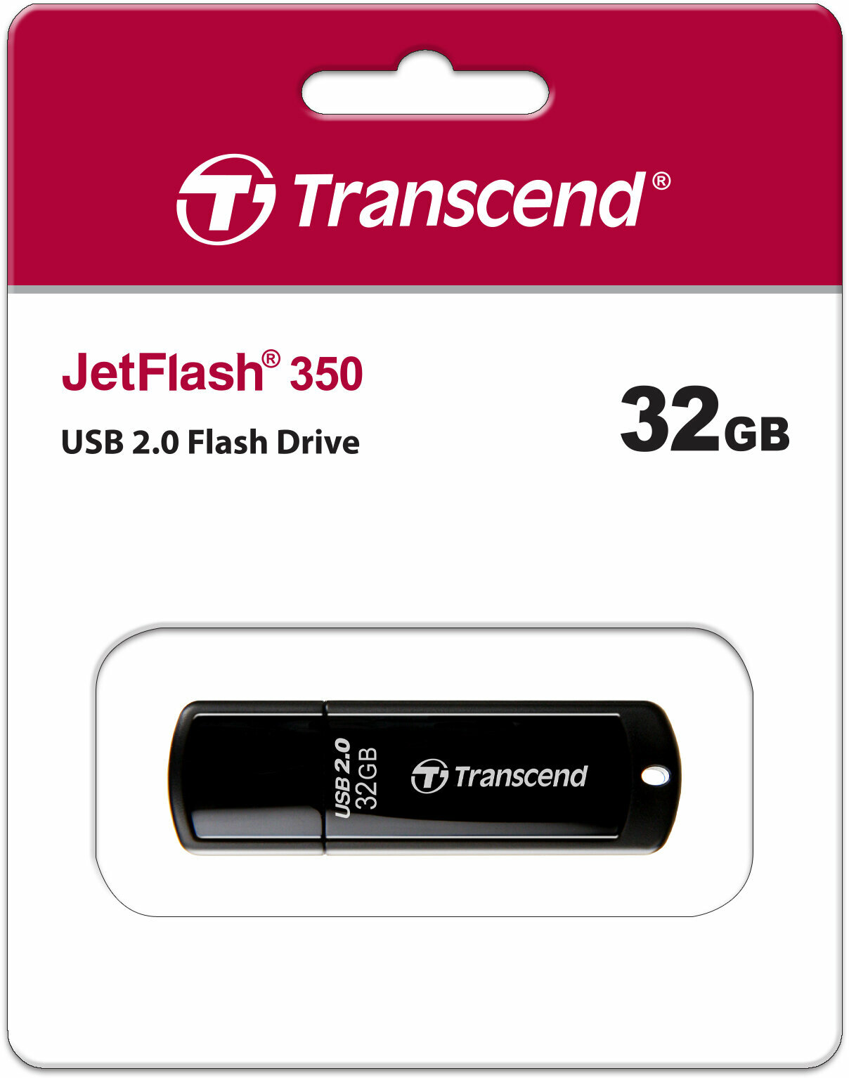Флеш-накопитель TRANSCEND JetFlash 350 32GB (TS32GJF350), официальная гарантия — фото 1