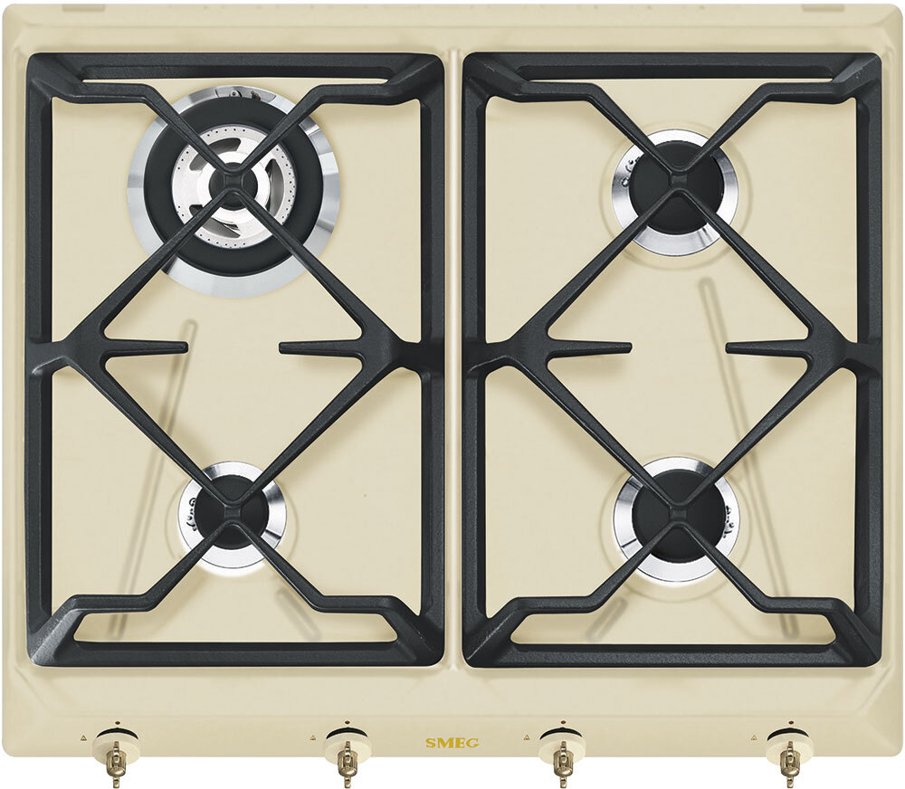 Встраиваемая газовая панель SMEG SRV864POGH, официальная гарантия