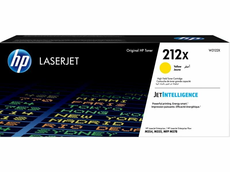 Картридж для лазерного принтера HP 212X Yellow (W2122X)