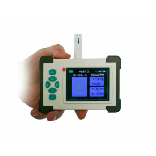 Профессиональный автономный детектор-анализатор качества воздуха HZ520-HTI(EU) (Q20483TC5) датчик-сигнализация 9 в 1. Анализатор состава воздуха