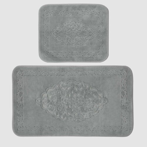 Коврик для ванны набор Retro textil Antique серый 2 шт 6582₽