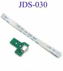 Плата JDS - 030 usb-разъем со шлейфом для зарядки беспроводного геймпада SONY PLAYSTATION DUALSHOCK 4