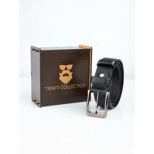 фото Ремень triniti collection, размер 125, черный