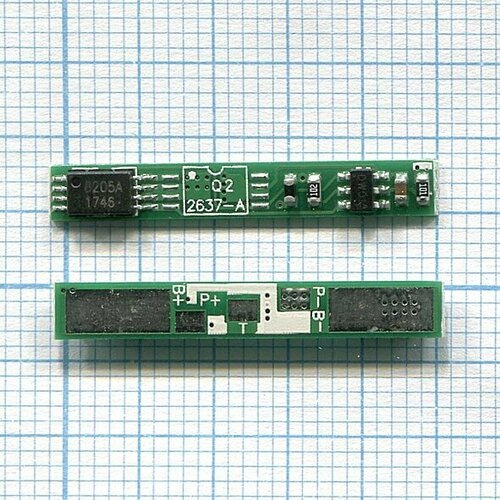 Контроллер заряда-разряда (PCM) для Li-Pol, Li-Ion батареи 3,7В 28x4mm 3pin контроллер заряда батареи bq24780s