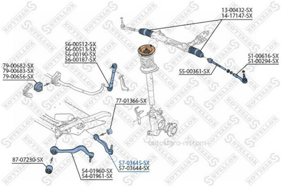 STELLOX 5703645SX Рычаг подвески