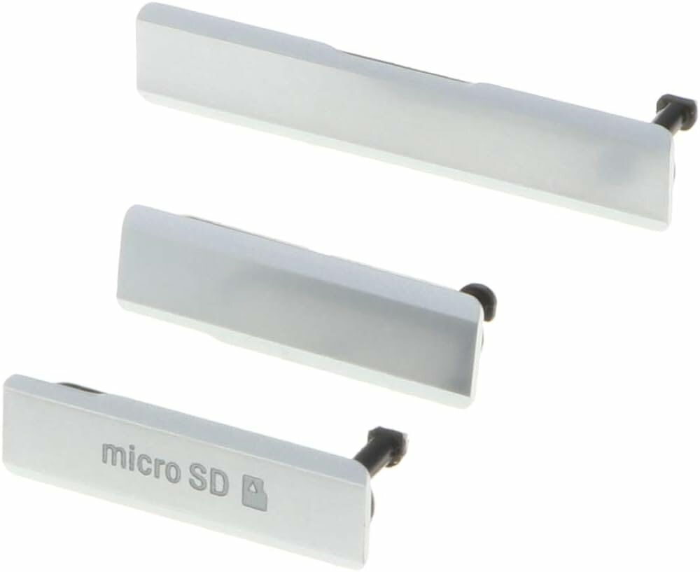 Комплект заглушек для Sony Xperia Z1 C6903 (micro USB micro SIM micro SD) белые