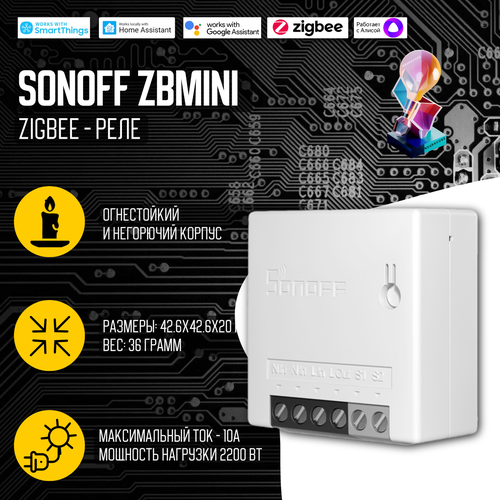 Zigbee Реле Sonoff ZBMINI 95500₽