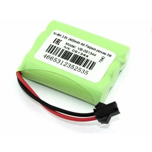 Аккумулятор Ni-MH 36V 2400mAh AA Flatpack разъем SM 796₽