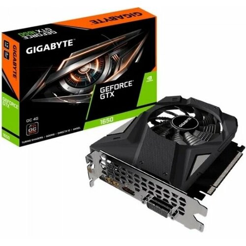 Видеокарта Gigabyte Geforce GTX 1650 D6 OC 4G (GV-N1656OC-4GD) Rev 4.0 видеокарта gigabyte gtx1650 4gb gv n1656oc 4gd