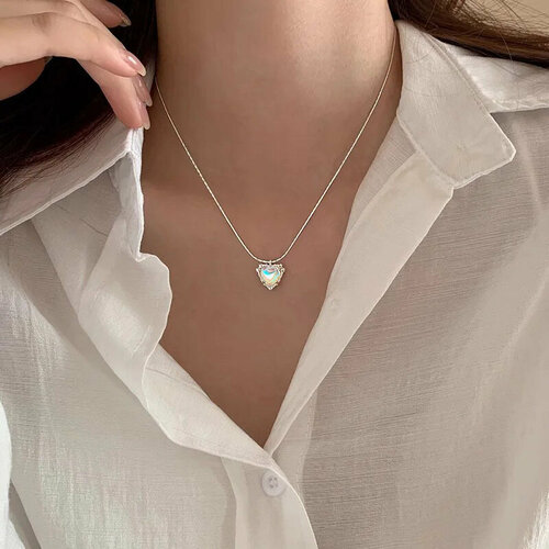 Колье MJ - Marjatta Jewelry, лунный камень, длина 45 см, мультиколор