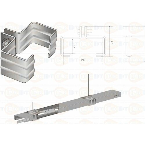 Подвес тросовый КЛ-ПТ УТ2,5 () (КЛ-ПТц) | код 00000002928 | тсрк (2шт. в упак.)