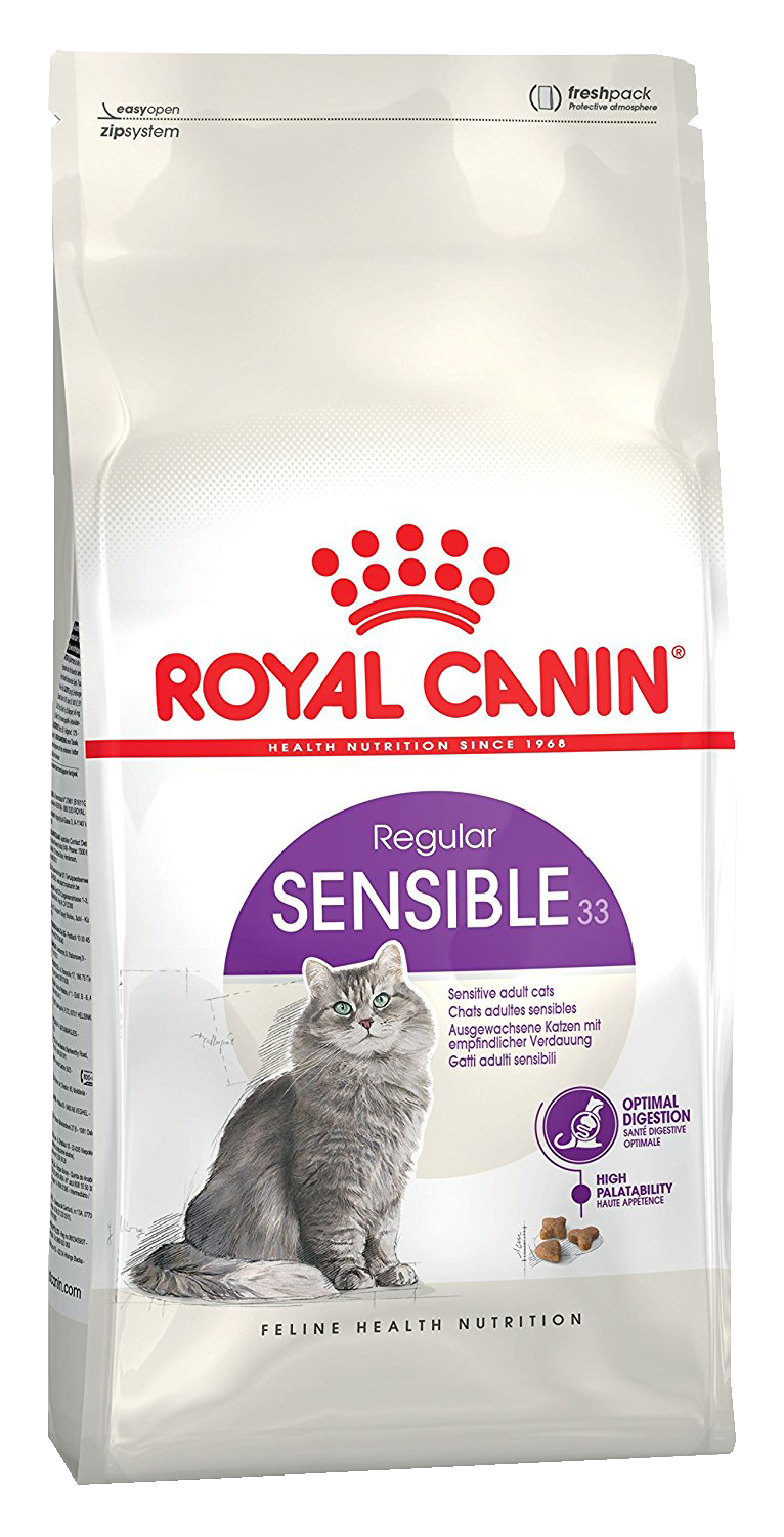 Royal Canin Sensible 33 сухой корм для кошек с чувствительным пищеварением 2 кг