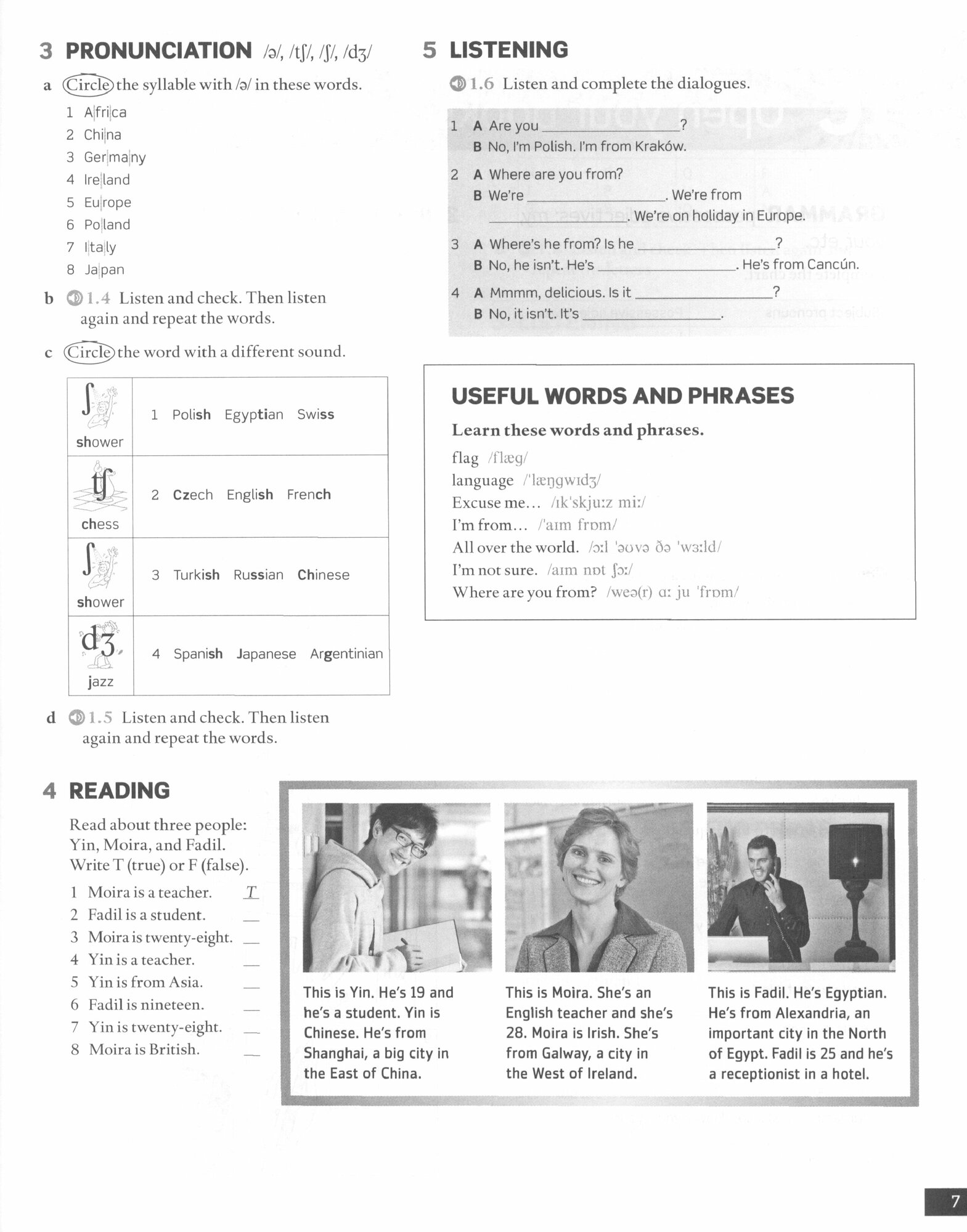 English File. Third Edition. Elementary. Workbook with key - фото №7