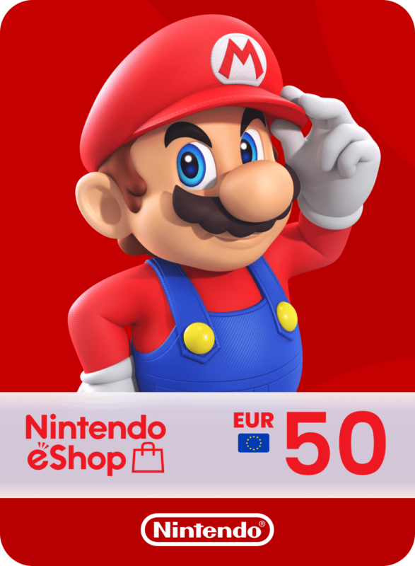 Карта пополнения Nintendo eShop 50 Euro, Европа (EU)
