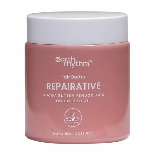 Твердое масло для роста волос с маслами какао и пажитника Earth Rhythm Repairative Hair Butter 987₽