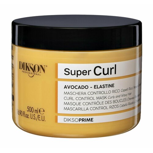 Маска для контроля кудрявых и волнистых волос / 500 мл / Dikson Professional Super Curl Control Mask dikson маска с маслом авокадо для кудрявых и волнистых волос curl control mask 1000 мл dikson diksoprime