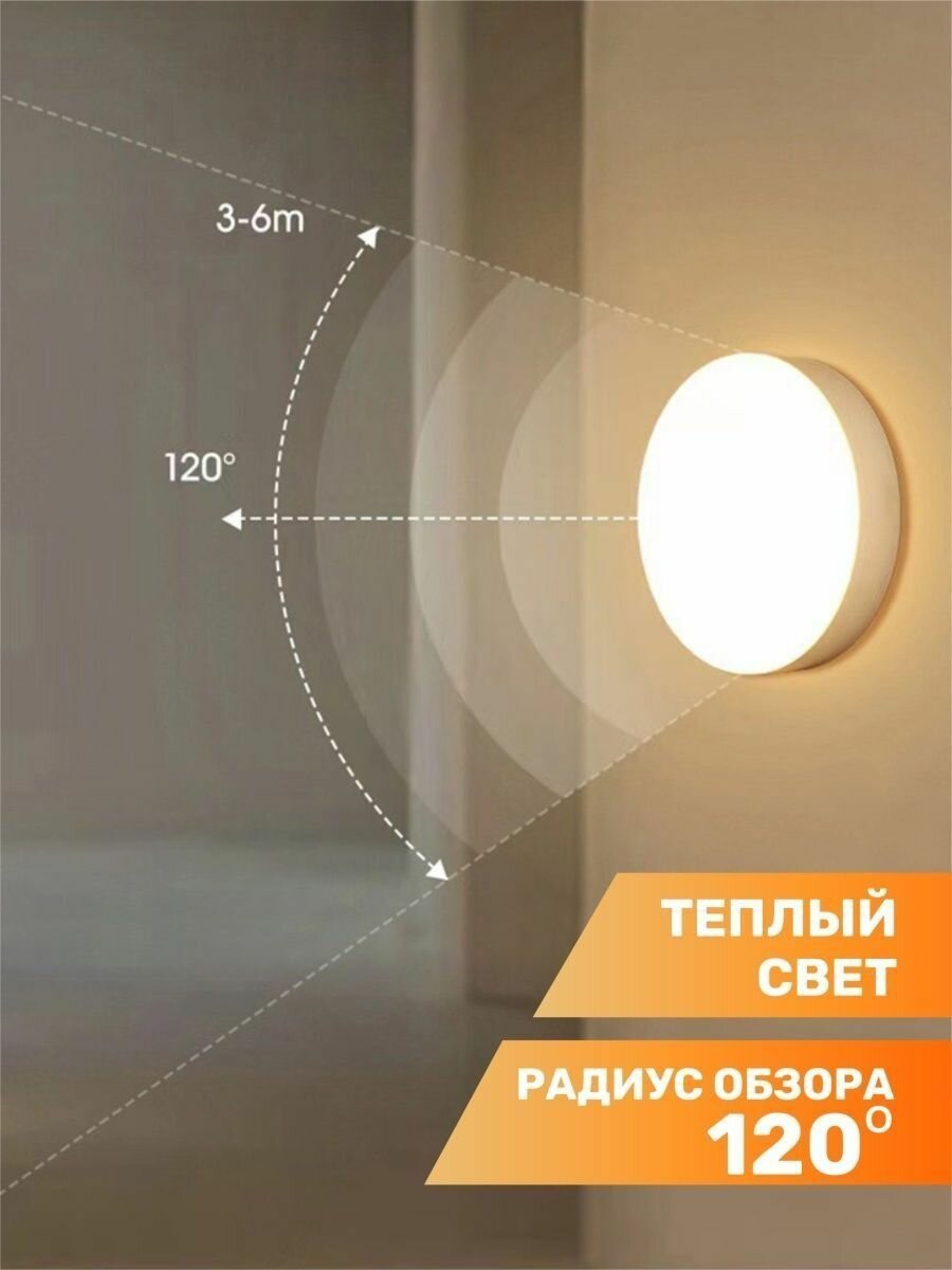 Светильник с датчиком движения, умный LED - фотография № 5