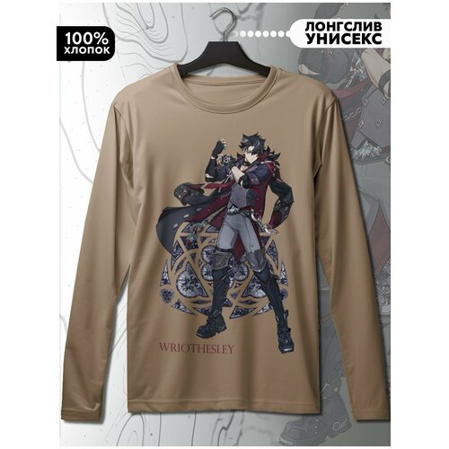 фото Лонгслив hypnotica, размер s, бежевый