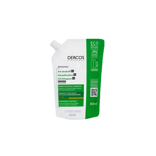 VICHY Шампунь для сухих волос Dercos Anti-Dandruff (рефил) (500 мл)