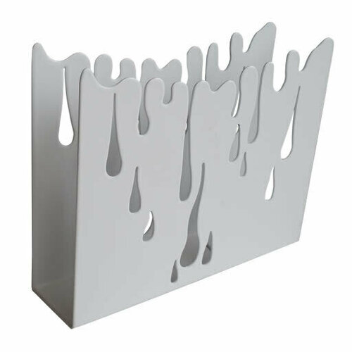 Салфетница Капли, белый, металл, 27,8х,15,8х10,0 см