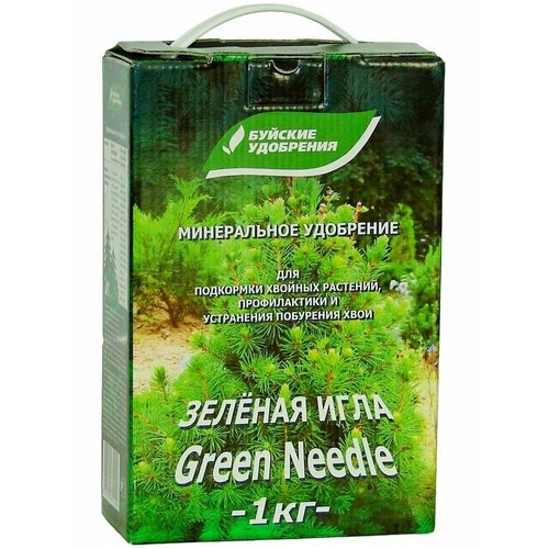 фото Удобрение буйские удобрения "зеленая игла" коробка 1 кг