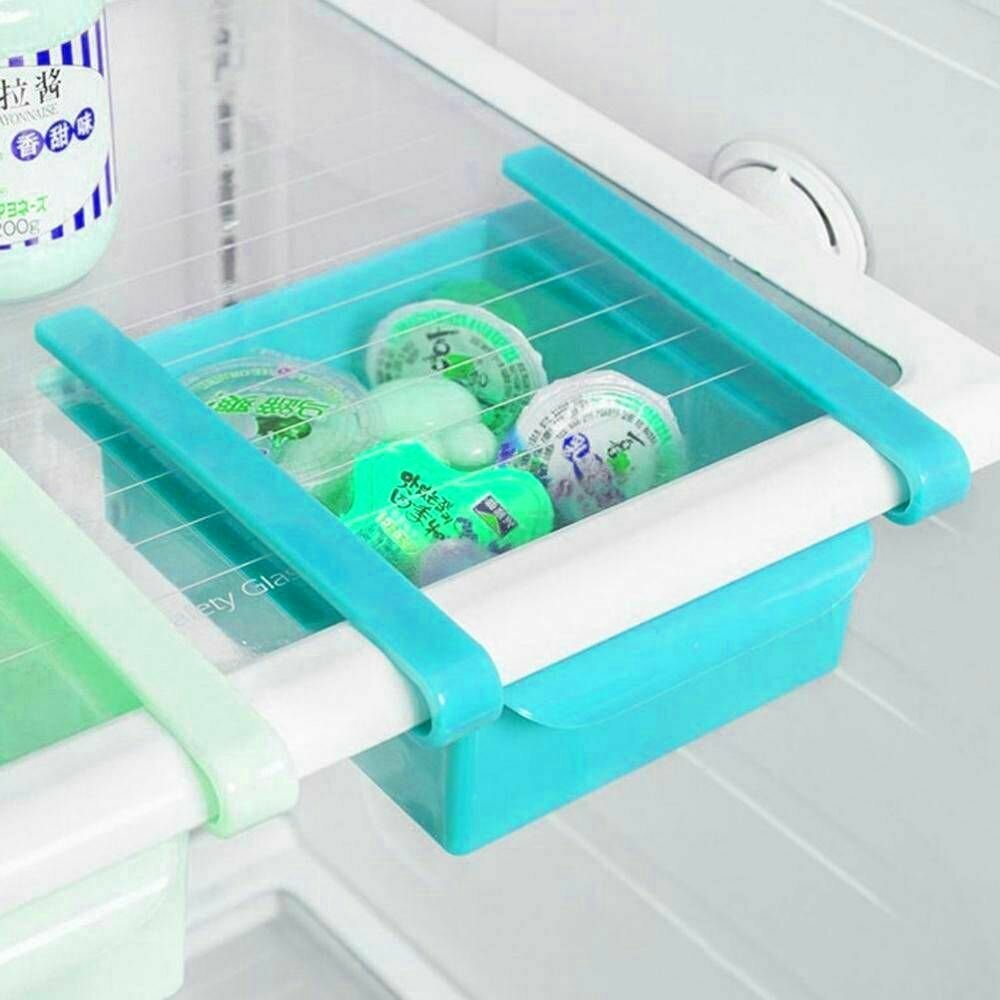 Подвесной контейнер - органайзер для холодильника, голубой