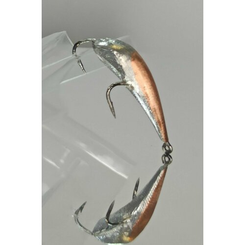 фото Блесна зимняя ручной работы / тип 1 малая медная / корюля / приманка для отвесного блеснения нет бренда