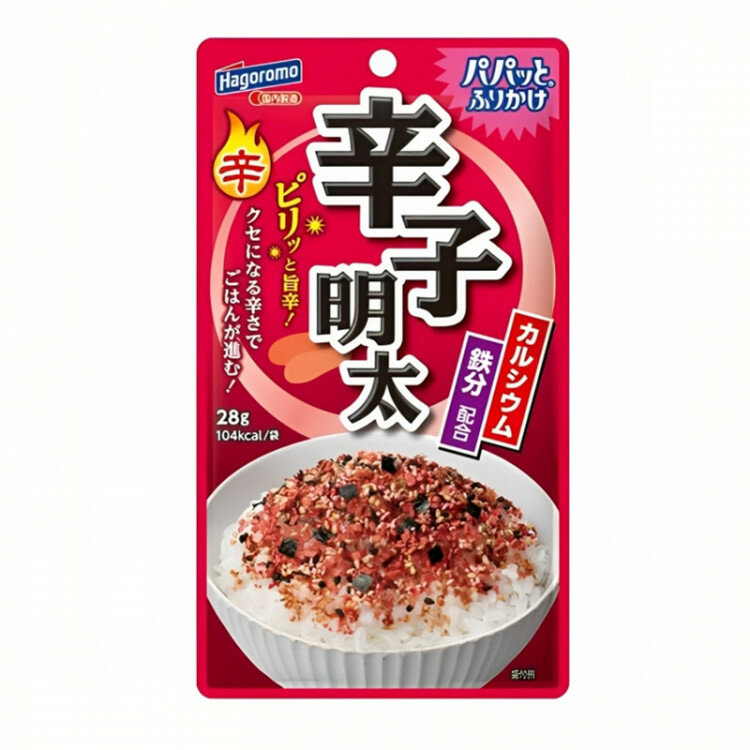 Hagoromo Приправа для риса Фурикакэ, со вкусом соленой икры минтая и красного перца, 28 г