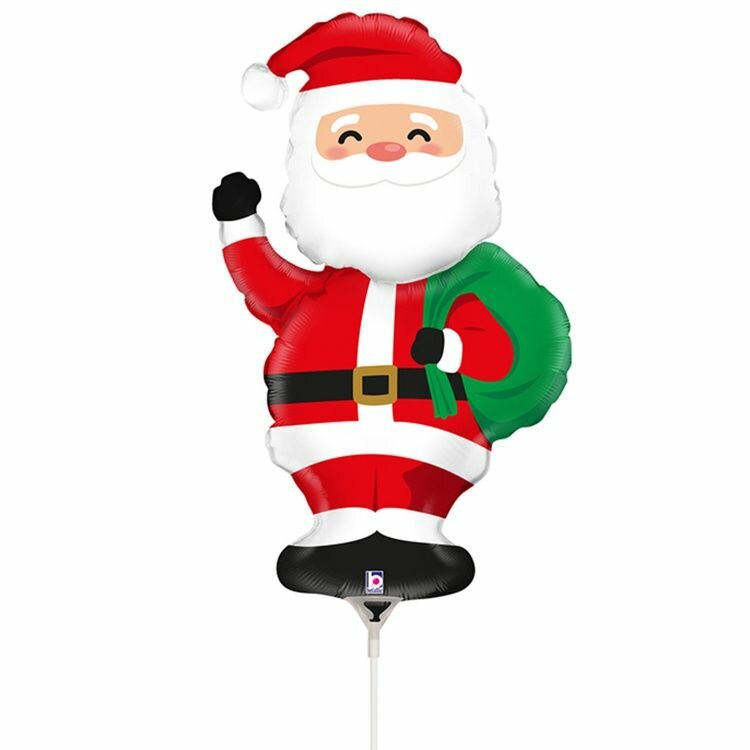 Фольгированный шарик Санта