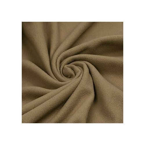 Флис односторонний, цвет бежевый, 0,5 м, антипиллинг, плотность 130 гр/м2 для рукоделия, шитья (50Х150 см))