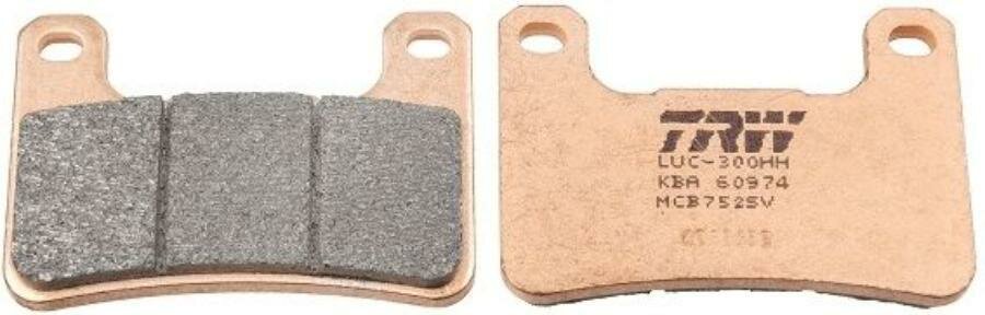 TRW MCB752SV Колодки тормозные дисковые передн Kawasaki: Z 1000 10-, Z 1000 11-, ZX-10R 1000 08-10, ZX-10R 1000 11-, Suzuki: GSXR 600 04-05, GSXR 600 06-07, GSXR 600 08-10, GSXR 750 04-05, G