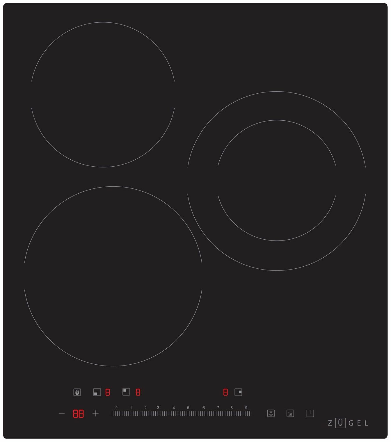 Встраиваемая электрическая варочная панель ZUGEL ZEH451B - фотография № 1