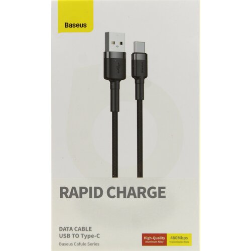 USB Кабель Type-C Baseus Cafule CATKLF-CG1 2 метра кабель baseus cafule cable usb type c 3a 1м catklf b91 gray