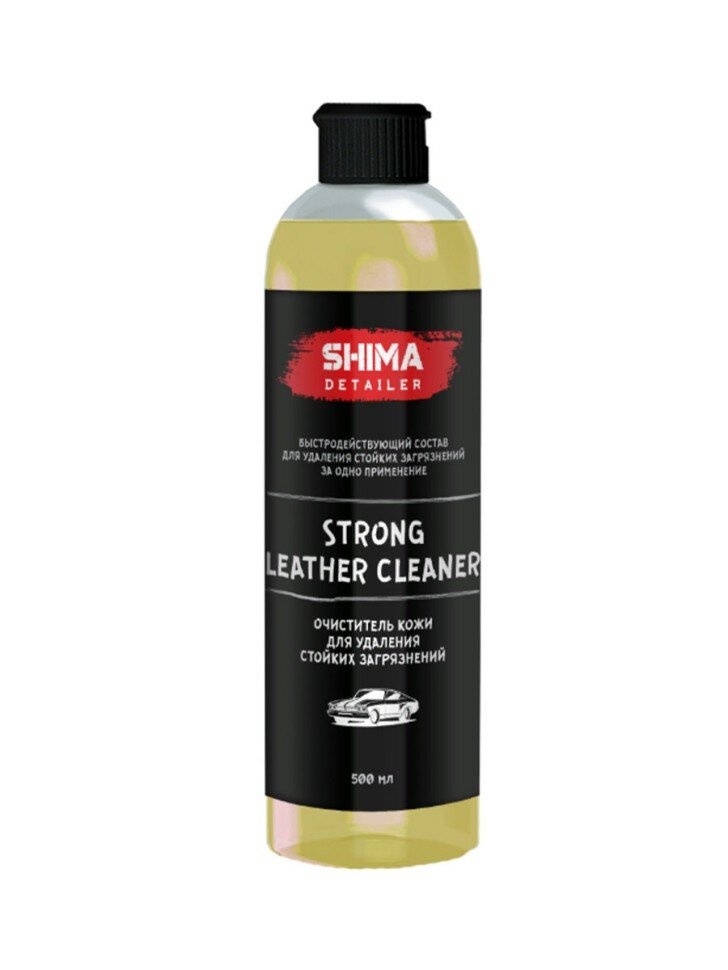 Shima Detailer "Strong Leather Cleaner" - очиститель кожи для удаления стойких загрязнений 500 мл