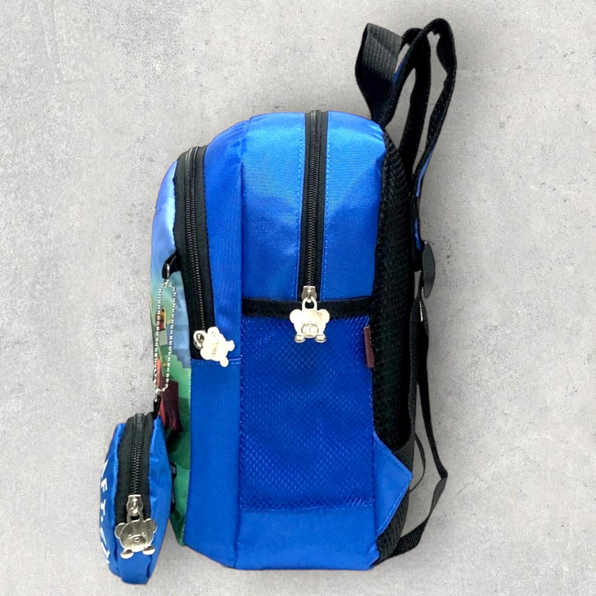 Рюкзак дошкольный для мальчика Minecraft с кошелком, Майнкрафт рюкзак детский с современным принтом для прогулок, сада, спортивных секций