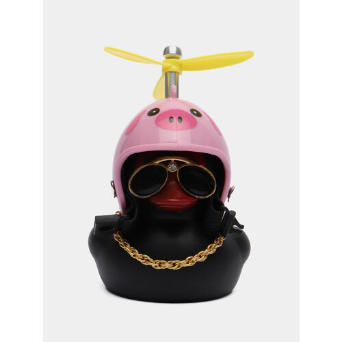 Утка игрушка в машину в шлеме с пропеллером в очках Цвет Фуксия 515₽