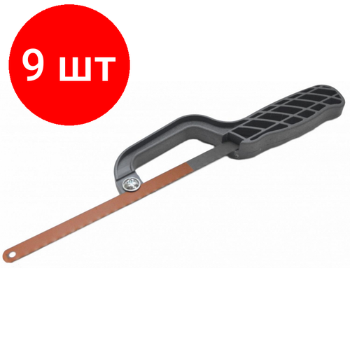 Комплект 9 штук Ножовка ручка с односторонним зубом 300мм ACCURATE JT1602309 1227₽