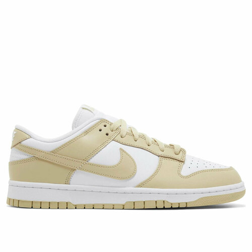 фото Кроссовки nike dunk low retro, полнота d, размер 44,5 eu, белый, золотой