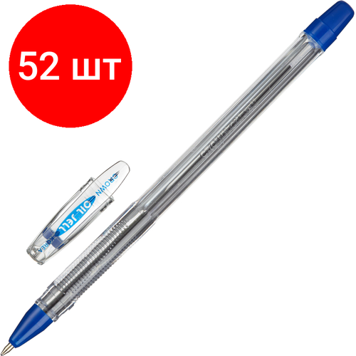 Комплект 52 штук, Ручка шариковая неавтомат. CROWN OJ-500 0.7мм. масл. основа. синий