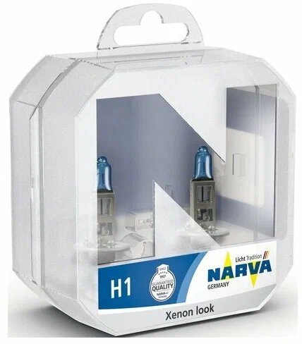 Лампа автомобильная галогенная Narva Range Power White N-48641RPW2 H1 55W P14,5s 2 шт.