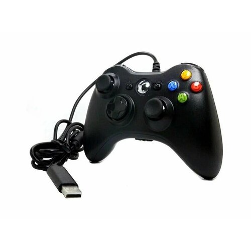 Геймпад (джойстик) для Xbox 360 и PC, черный 2 4g wireless gamepad for xbox 360 controller for xbox 360 controle wireless joystick for xbox360 game controller gamepad joypad