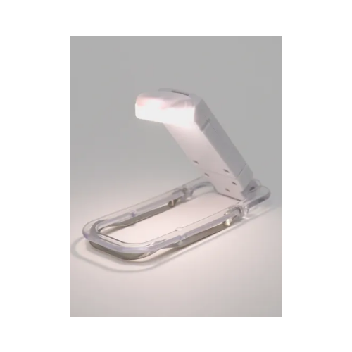 Лампа для чтения книг/ Фонарик светильник на прищепке белый