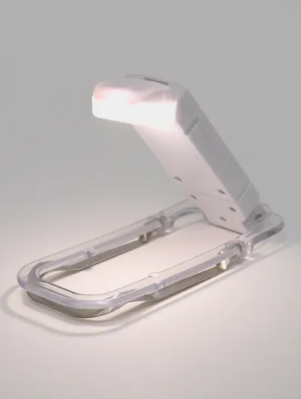 фото Лампа для чтения книг/ Фонарик светильник на прищепке белый